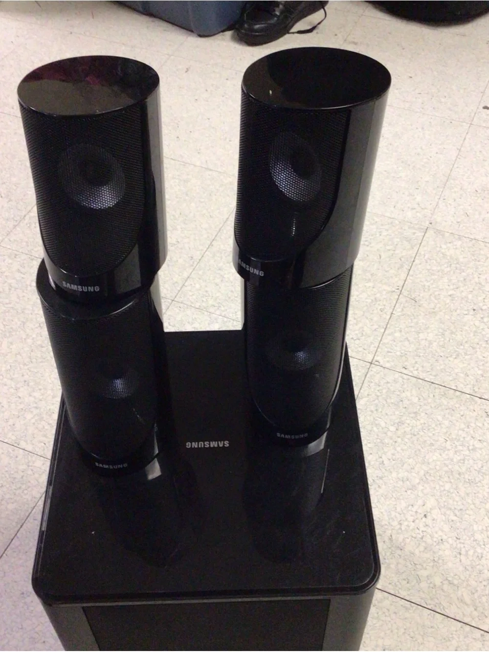 Samsung Black 5.1 Home Theater Satellite Speaker Set